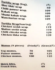 Flavours menu 5