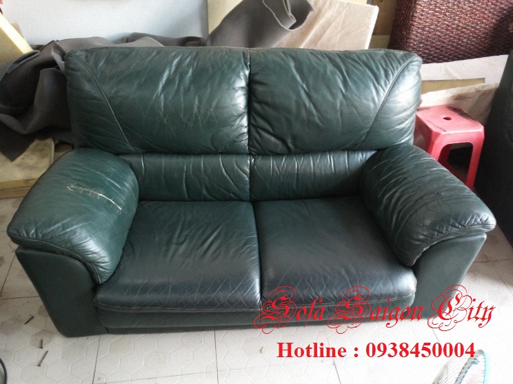 Bọc ghế sofa da bò Ý – Đóng ghế sopha da bò cao cấp hcm - 1