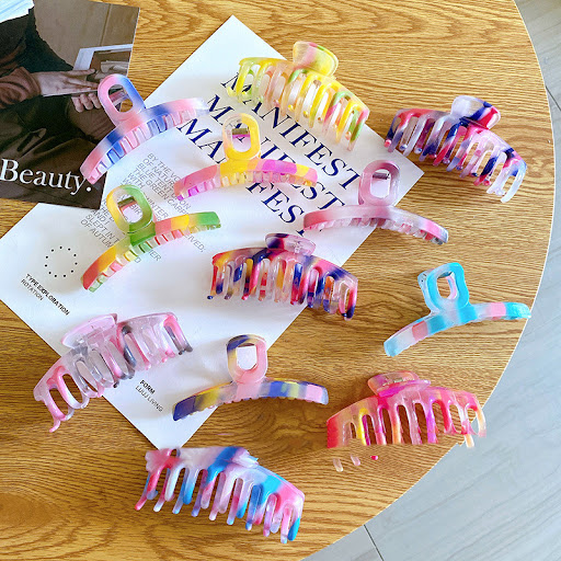 Title 13, Large Keel Barrette Shark Clip for Thick Hair S...