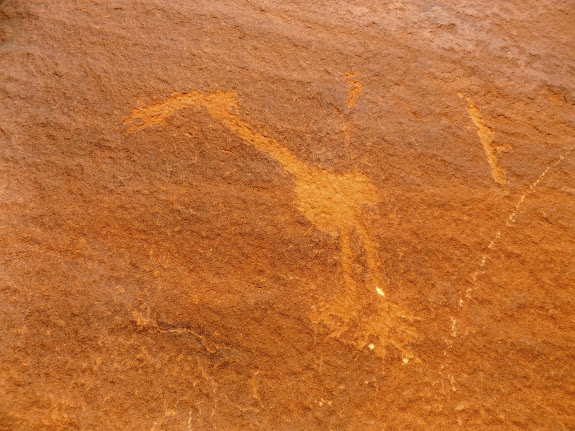 Crane petroglyph