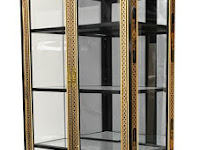 Unbelievable Tall Curio Cabinet Black Mother Of Pearl Ladies