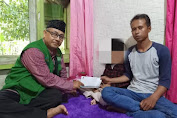 Baznas Kabupaten Cianjur Salurkan Bantuan Bagi Bocah Penderita Infeksi Leher Dan Dada