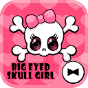 应用程序下载 Cute Wallpaper Big Eyed Skull Girl Theme 安装 最新 APK 下载程序