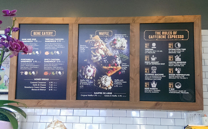 photo of the menu