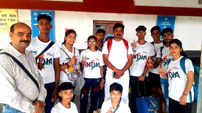 जौनपुर के 11 ताइक्वांडो खिलाड़ी पंजाब के अमृतसर में आयोजित चैम्पियनशिप में प्रतिभाग करेंने के लिए आज शाहगंज रेलवे स्टेशन से हुए रवाना