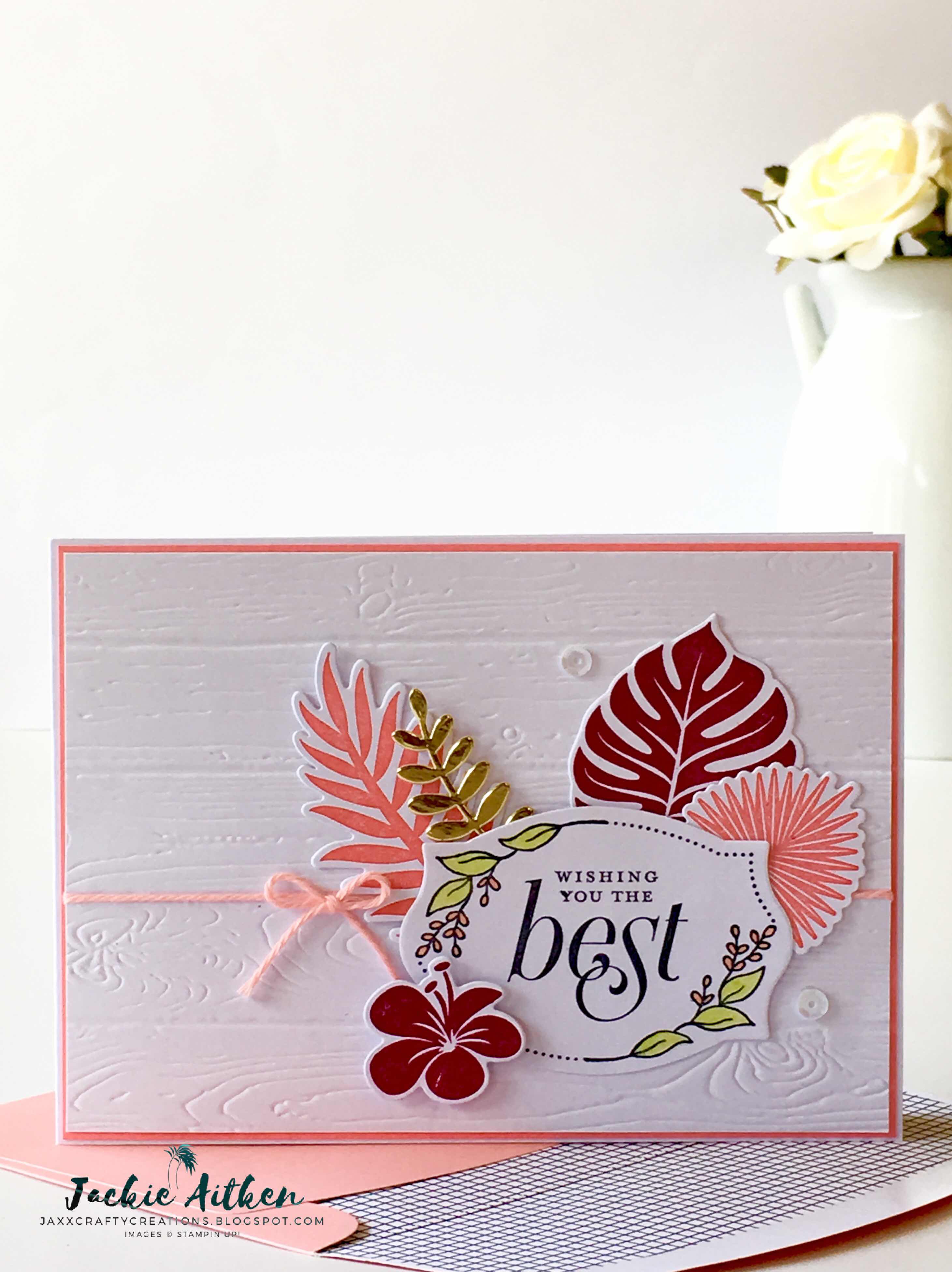 stampin up tropical chic, floral frames