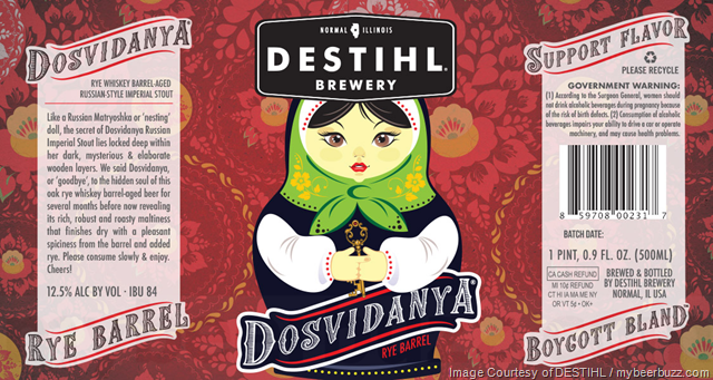 DESTIHL Adding Dosvidanya Bourbon Barrel, Rye Barrel & Toasted Coconut