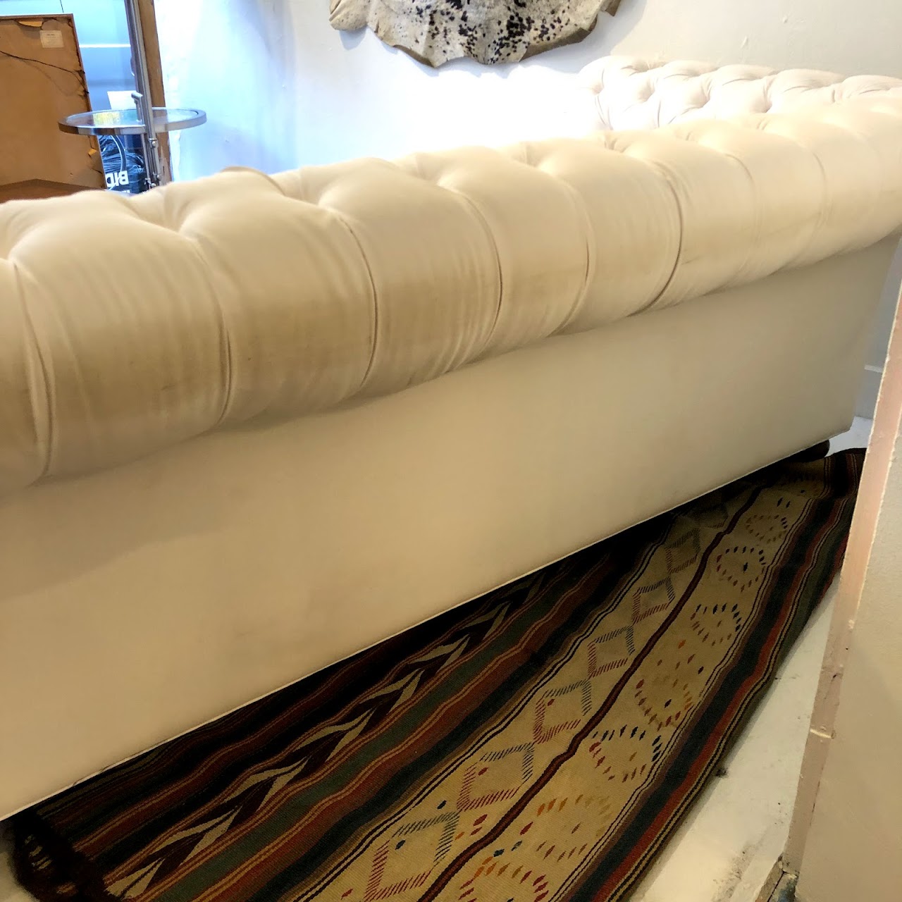 Ethan Allen 7' Chesterfield Sofa