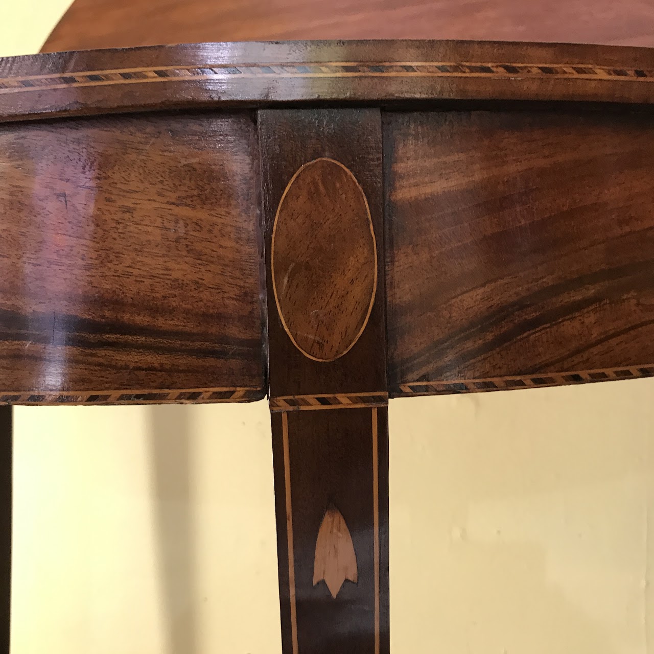 Inlaid Sheraton Gate-leg Game Table