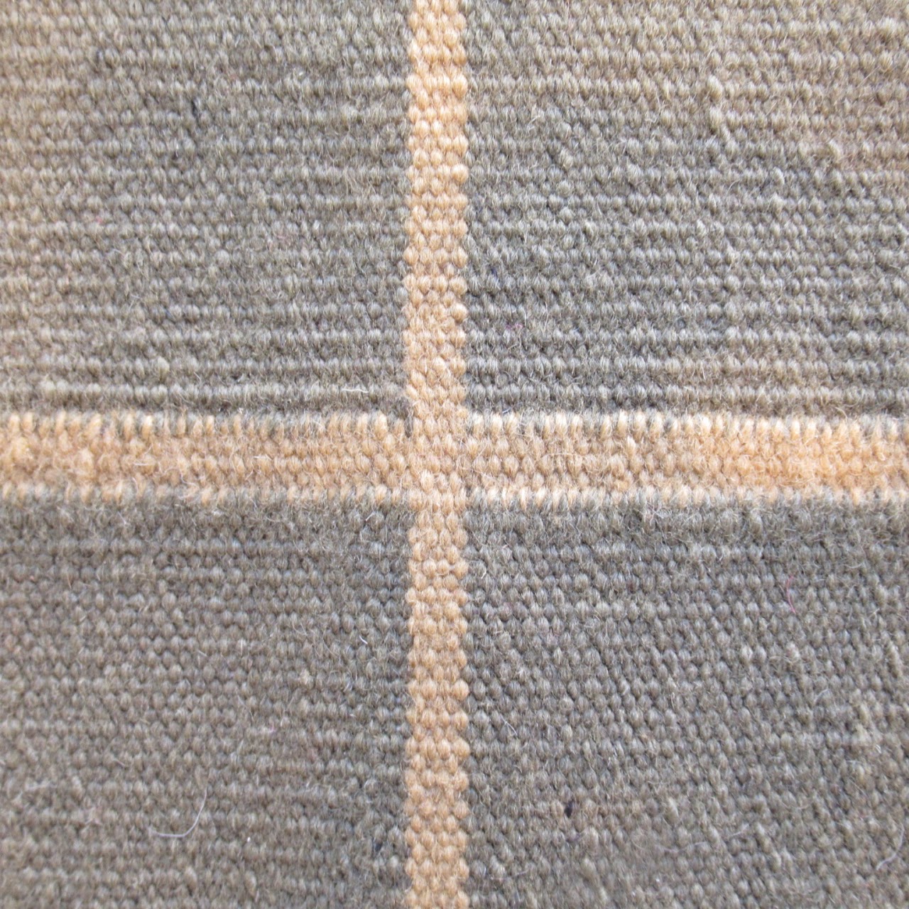 Oversized Plaid Wool Area Rug 4