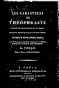 Les Caracteres de Theophraste (in French)