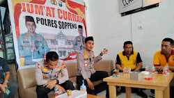 Jum'at Curhat, Kapolres Soppeng Sasar Warkop AR Coffee 