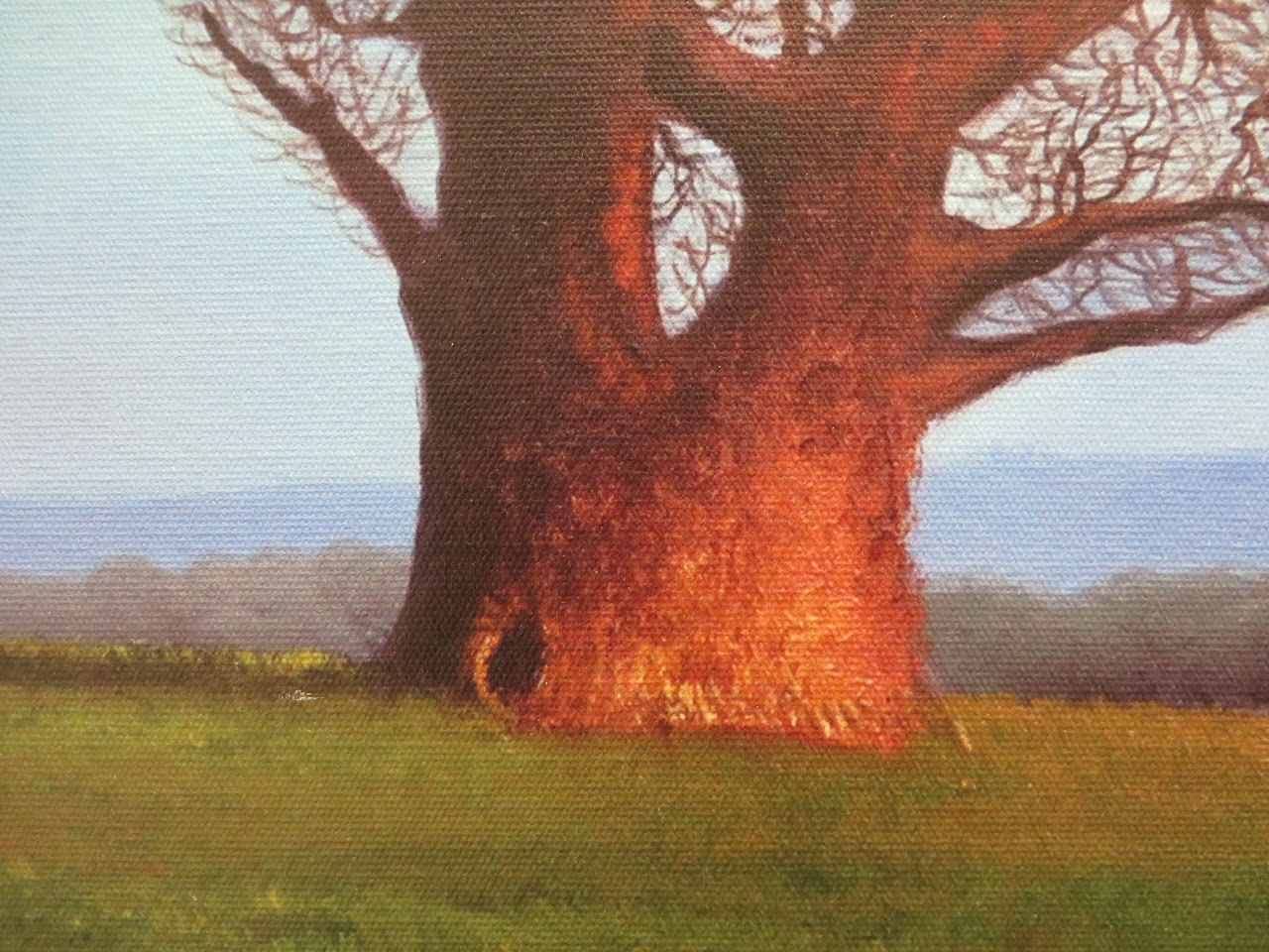 Lone Tree Painting w/ Hidden Image