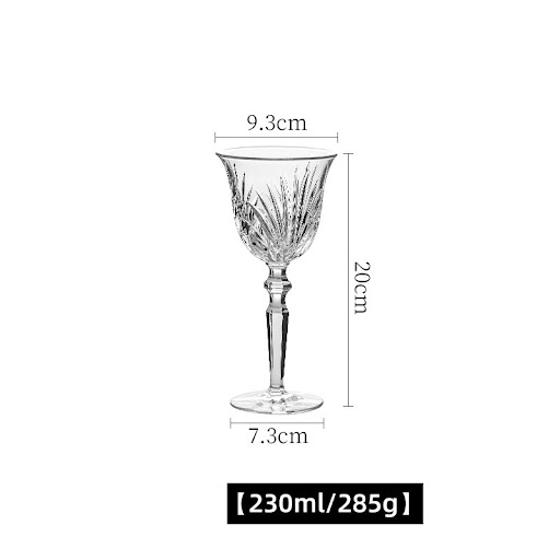 Title 3, Vintage Luxury Crystal Goblet Wine Glass for el...
