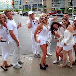 sensation canada troops on the street corner in Toronto, Canada 