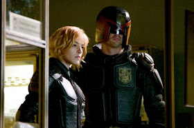 Karl Urban as Judge Dredd. Image copyright Reliance Films