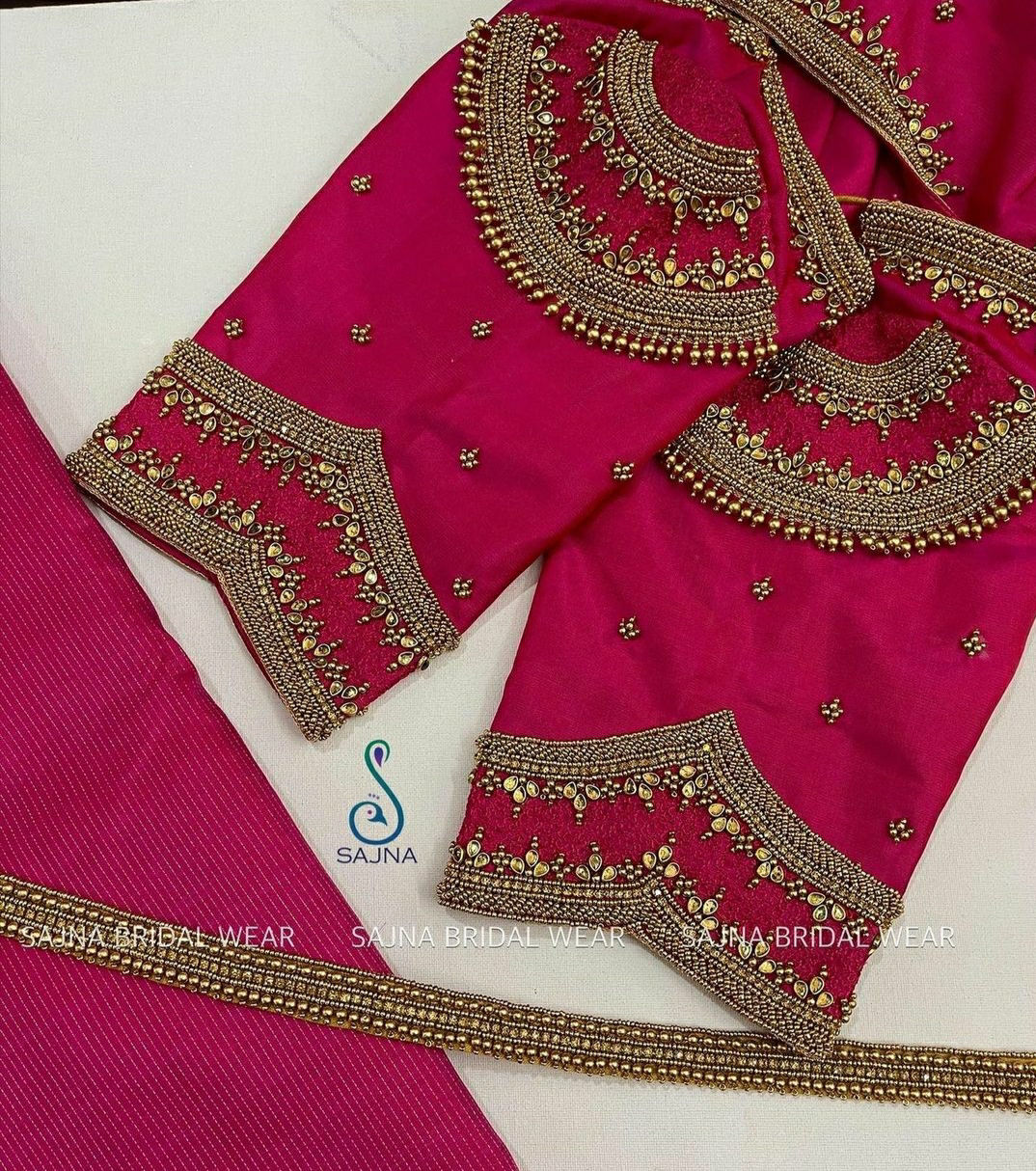 Aari Work Blouse Designs For Pattu Sarees (check out for more designs)