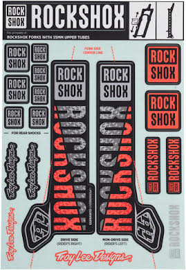 RockShox Decal Kit, 35mm, Troy Lee Designs alternate image 1