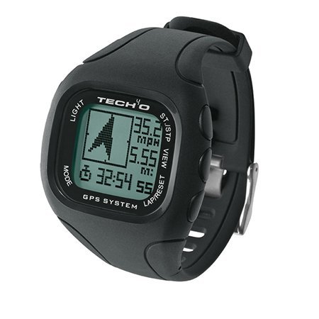 Tech4o Discover GPS Watch with Heart Rate and Compass, Black