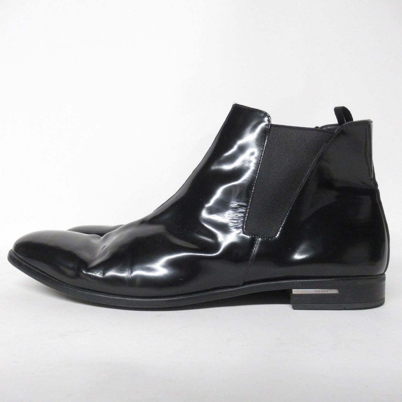 Prada Patent Leather Ankle Boots