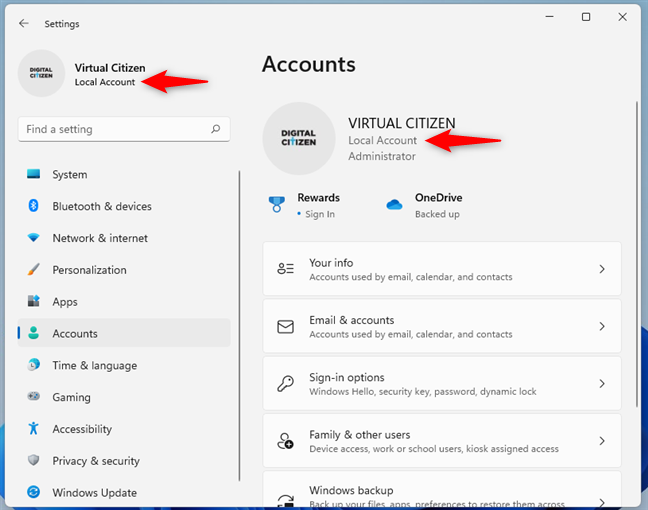 Sei passato a un account locale di Windows 11 da uno Microsoft