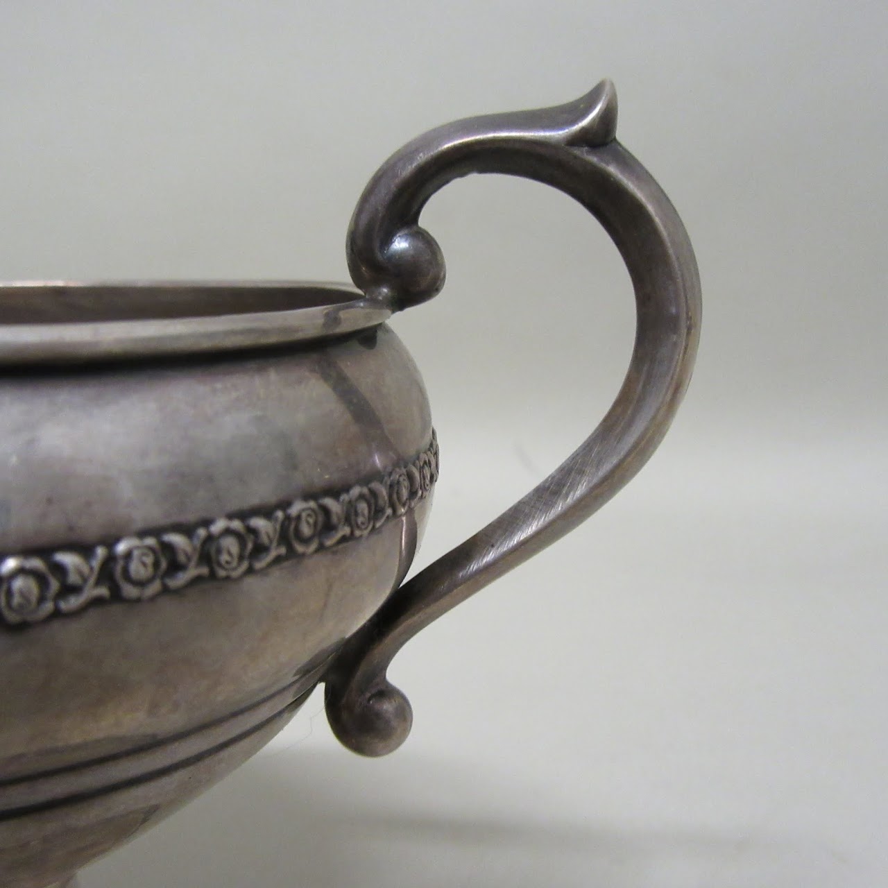 Sterling Silver & Creamer & Sugar Bowl