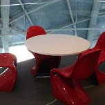 lounge in the atomium in Brussels, Belgium 