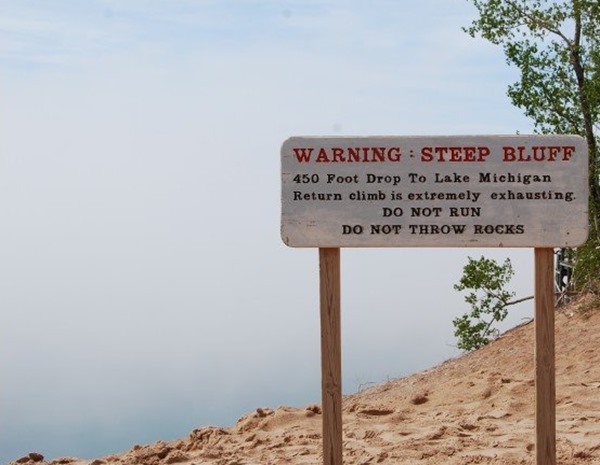 steep bluff sleeping bear