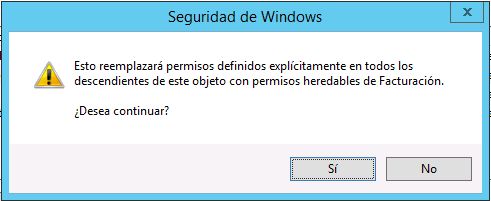 Establecer permisos a carpeta tras instalar rol de replicacin DFS y espacio de nombres DFS