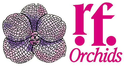 R F Orchids logo