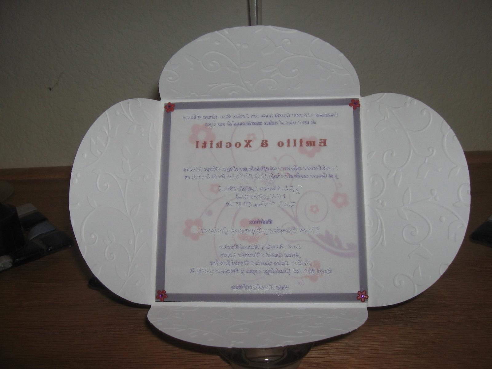 cricut wedding invitation