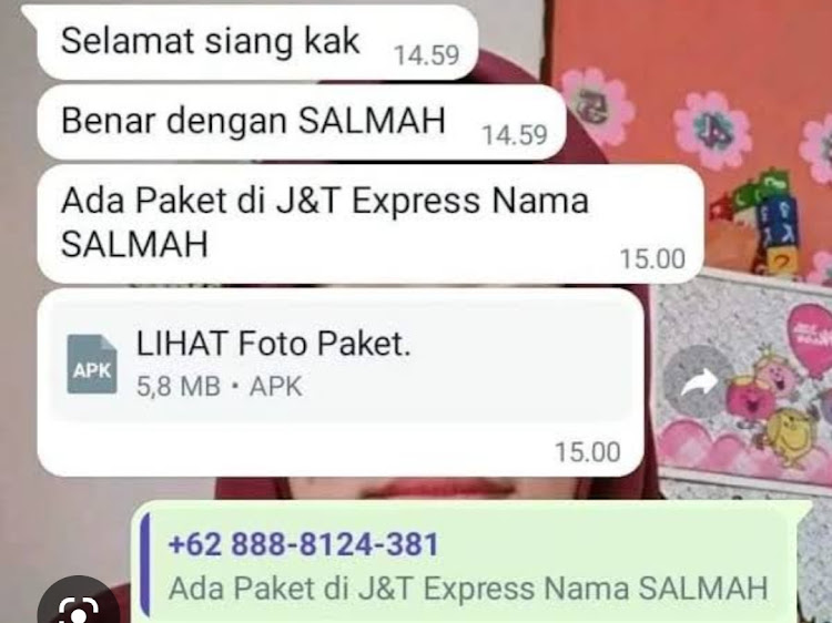 Awas ! Penipuan Pesan WhatsApp Berkedok Kurir Paket