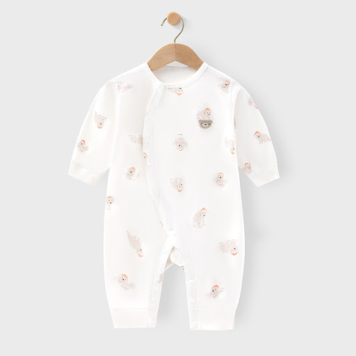 Title 5, Autumn and Winter Cartoon Baby Clothes Onesie O...