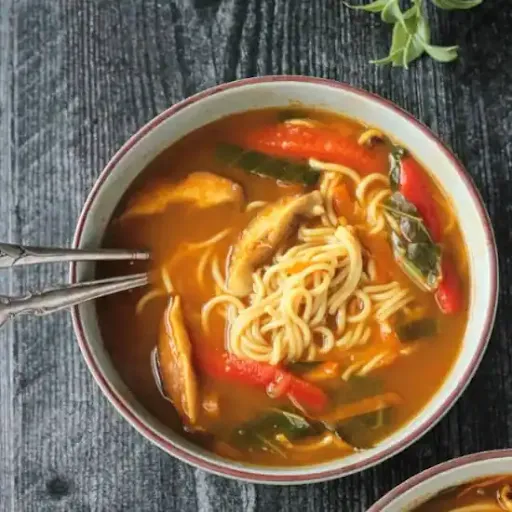 Veg Soupy Noodle Bowl