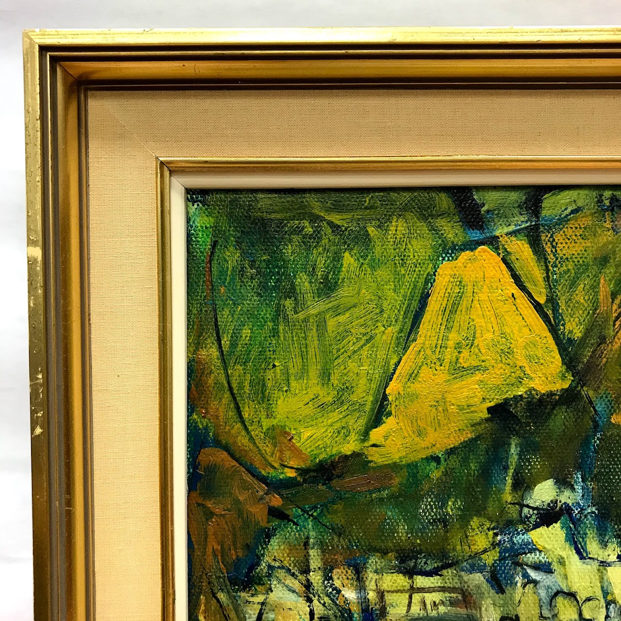 Signed Expressionist Landscape Oil Painting