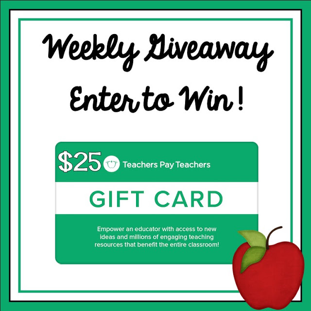 Teachers pay Teachers gift card giveaway