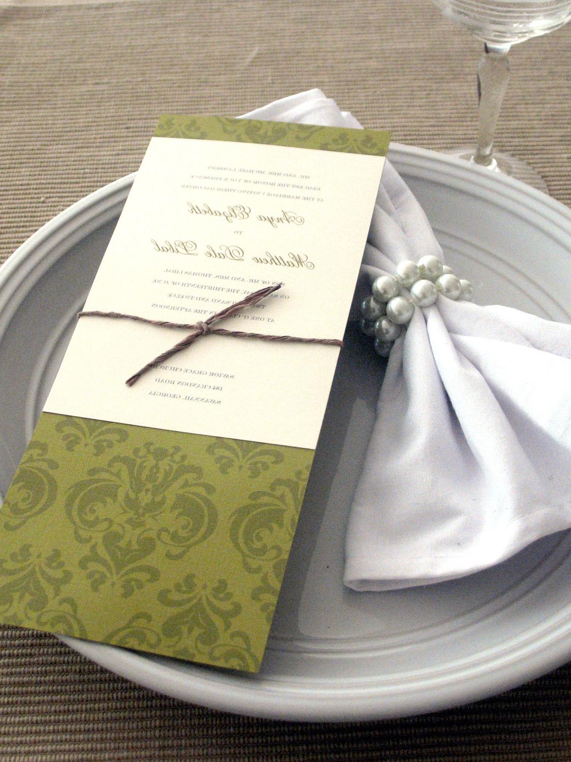 Green Tea Length Wedding