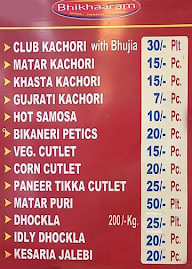 Bhikharam Chandmal menu 5