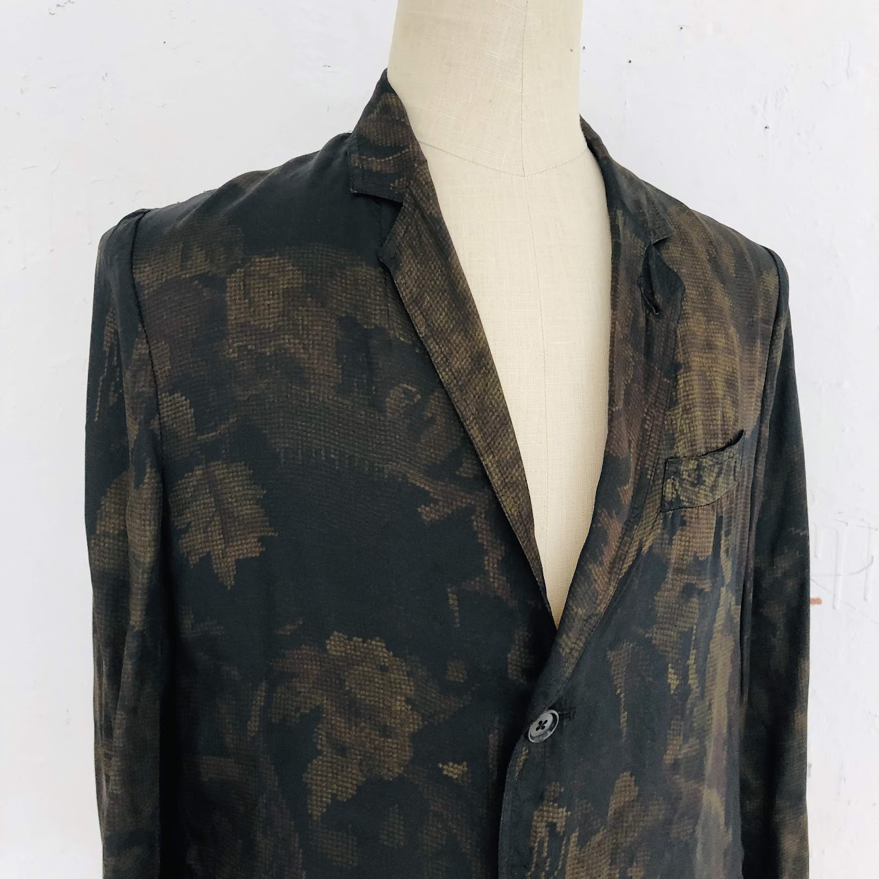 Dries Van Noten Ripstop 3-Button Blazer