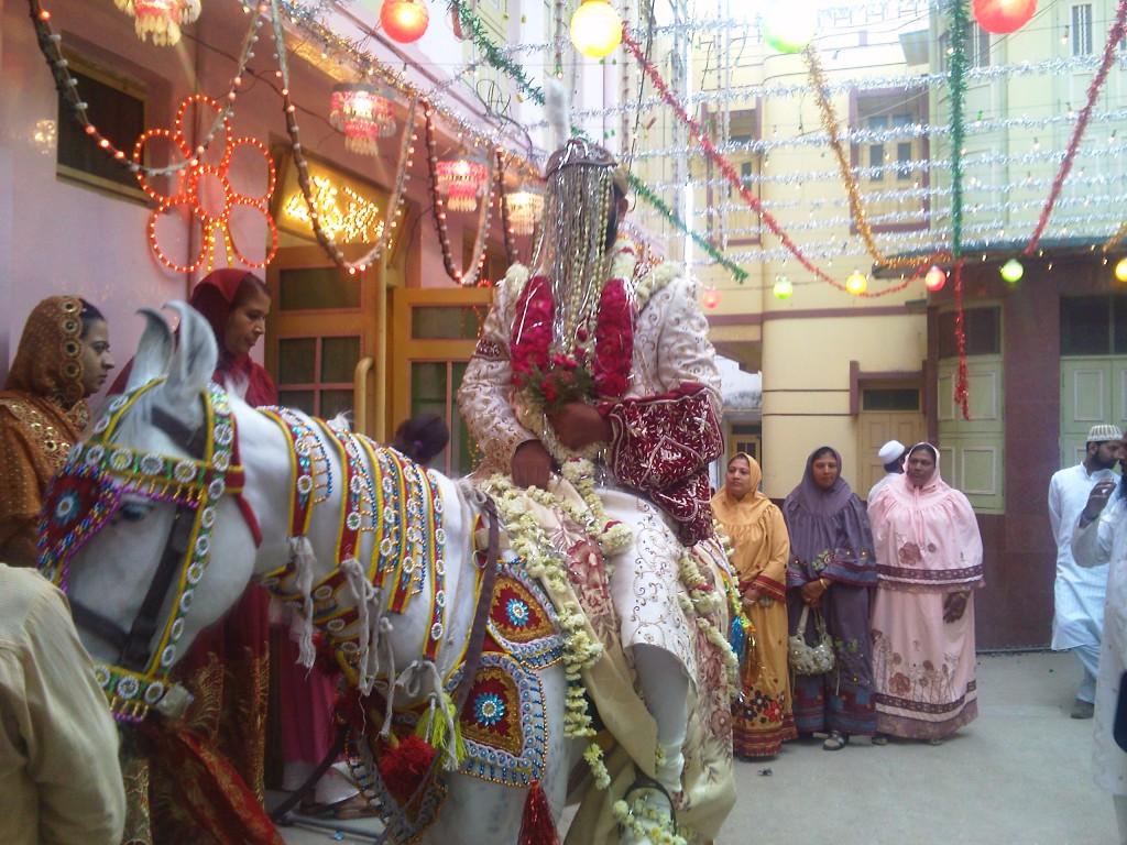 A muslim wedding, shot with