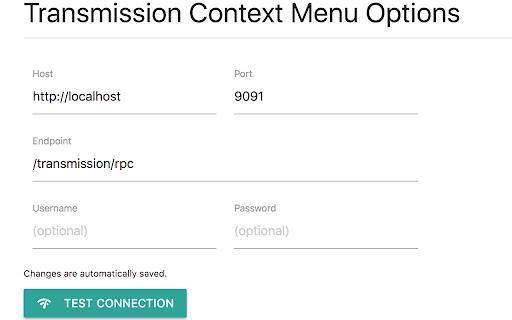 Transmission Context Menu