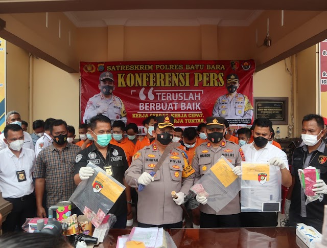 Bravo..! Gulung Sindikat Pencurian,Polres Batubara Gelar Konferensi Pers