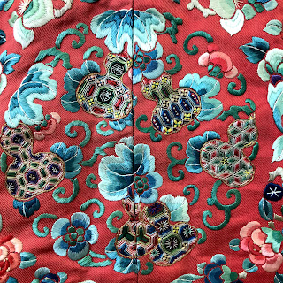 Antique Silk Hand-Embroidered Kimono