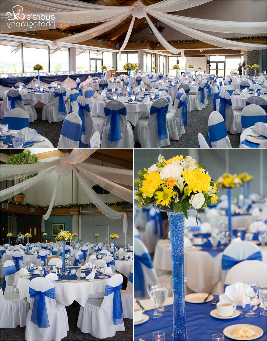 royal blue and yellow wedding