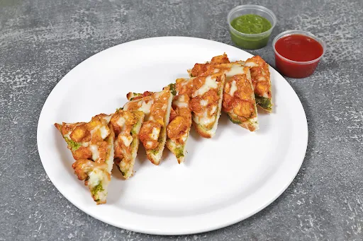 Open Cheese Tandoor Paneer Toast Sandwich