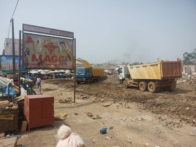 Edge construction Company begins work at Bamenda Main Market