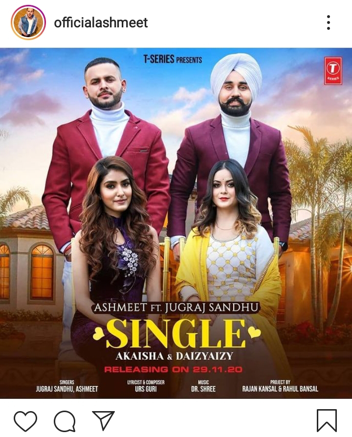 "Single" - New Song By Ashmeet Featuring Yuvraj Sandhu Out Now
