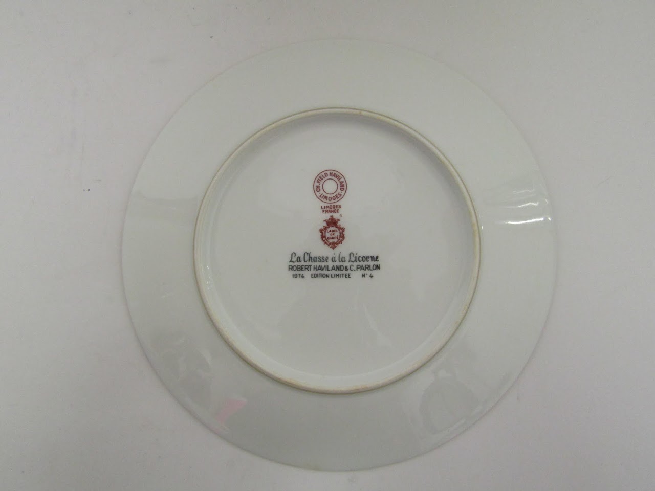 Limoges "La Chasse a la Licorne' Plate Set