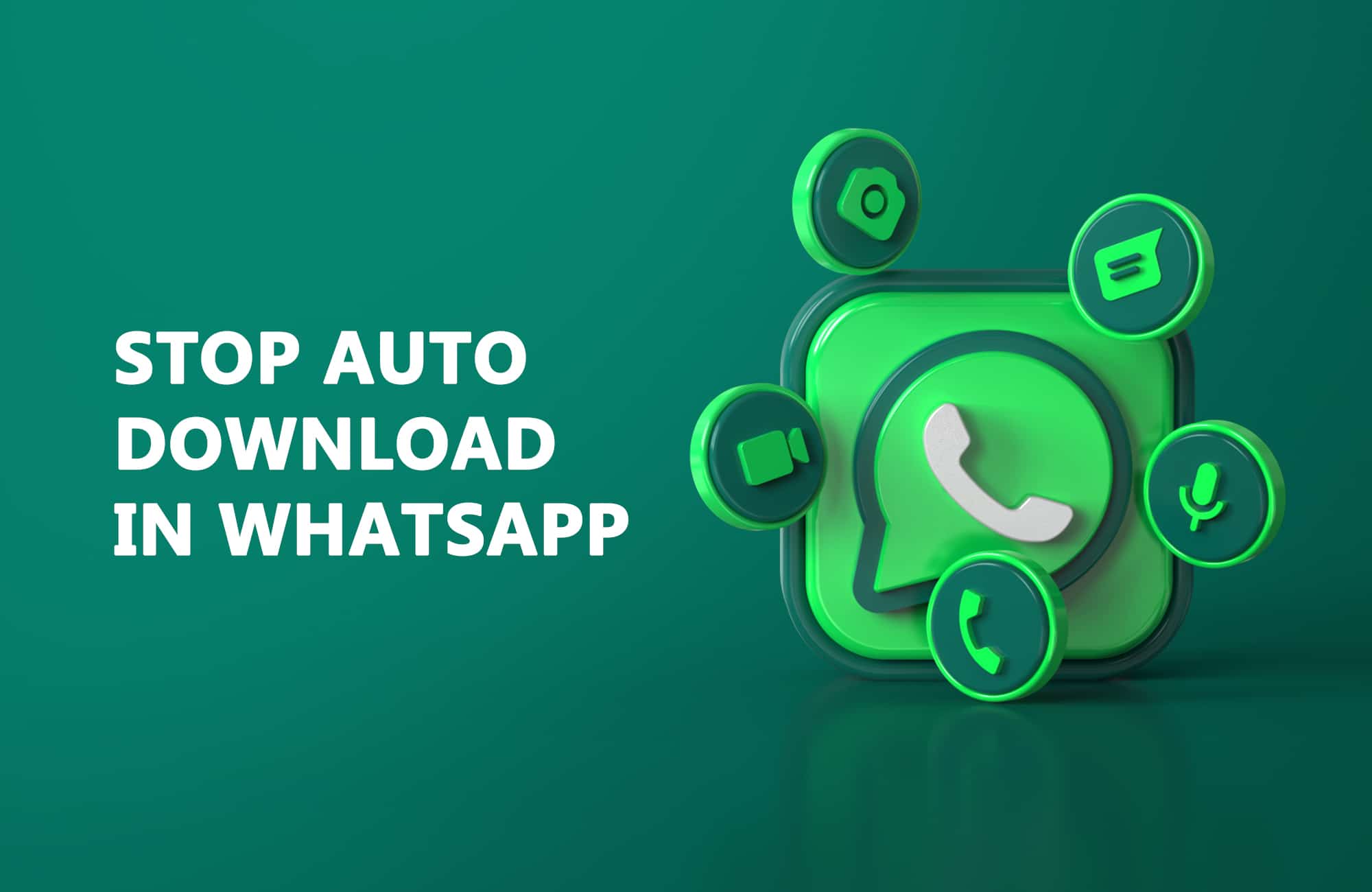 Hoe automatisch downloaden in WhatsApp te stoppen