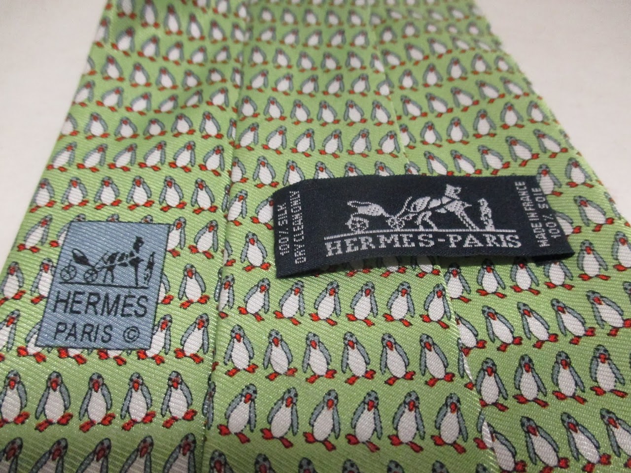 Hermes 'Penguins' Necktie